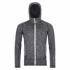 Ortovox Mens Space Dyed Grey Fleece Hoody