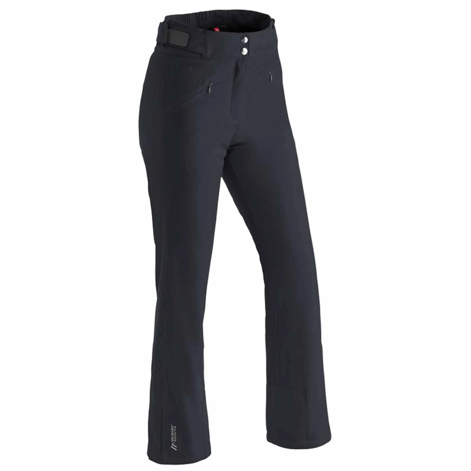 Maier Allissia Slim Long Leg Womens Black Ski Pant 1 Maier Allissia Slim Long Leg Womens Black Ski Pant