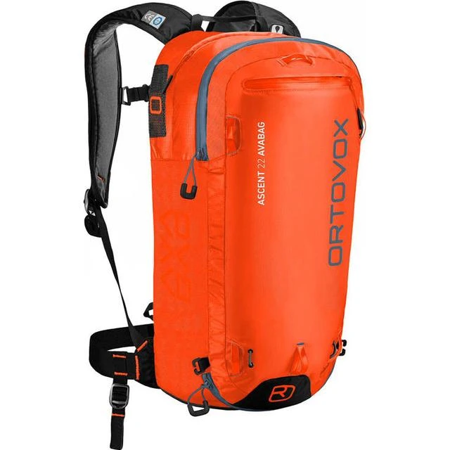 Ortovox Ascent 22 Avabag Ski Backpack Crazy Orange 1 Ortovox Ascent 22 Avabag Ski Backpack Crazy Orange